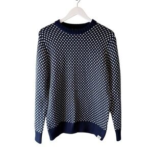 Long Wharf Supply Co Edgartown Sewell Crew Mens Navy Blue Sweater‎ Small